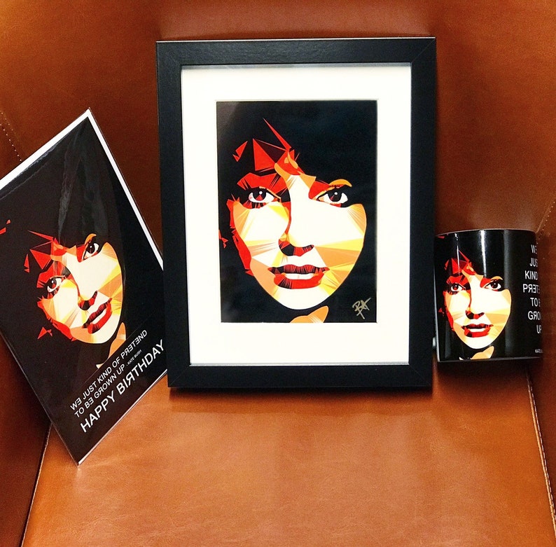 Kate Bush Mug by Baiba Auria coffe mug, cup, babooshka, wuthering heights, music, art, artist, pop, 80s, hounds of love, running up hill