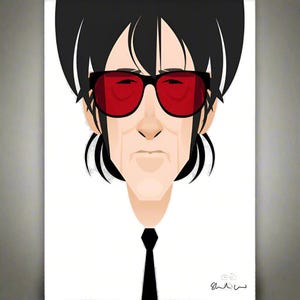 John Cooper Clarke by Stanley Chow - Signed and stamped fine art print