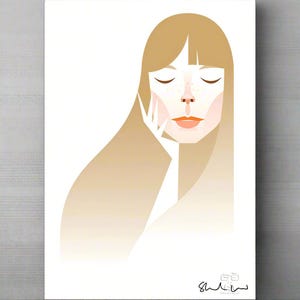 Joni by Stanley Chow - Signed and stamped fine art print