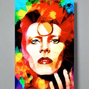 Bowie Gold  by Baiba Auria - Signed Fine Art Print