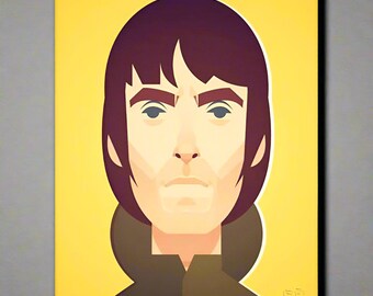 Oasis - Noel and Liam Gallagher - Illustration Print Signed - Etsy