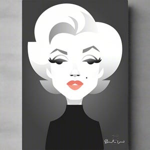 Norma Jean by Stanley Chow - Signed and stamped fine art print
