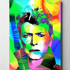 Bowie Rainbow  by Baiba Auria - Signed Fine Art Print
