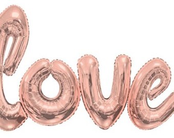 Rose Gold Love Balloon