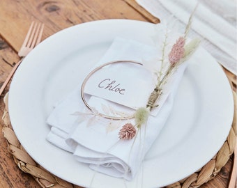 Rose Gold Contemporary Place Cards