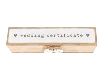 Love Story Wedding Certificate Holder
