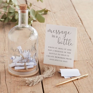 Message in a Bottle Wedding Guest Book Alternative