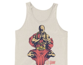 Inner Peace Tank Top, Meditation, Warrior, Cotton, Festival Clothing, Muscle Tank, Workout Tank, Tanktop, Gift for him, Graphic tee, Vintage