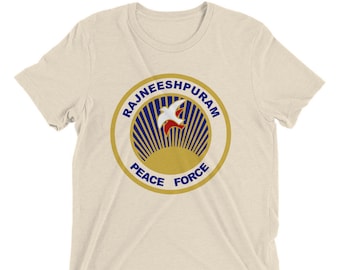 RajneeshPuram tshirt, Peace Force, Rajneesh , Osho, Bhagwan, RajneeshPuram, wild wild country, Bamboo, osho t-shirt, Graphic tee, Guru