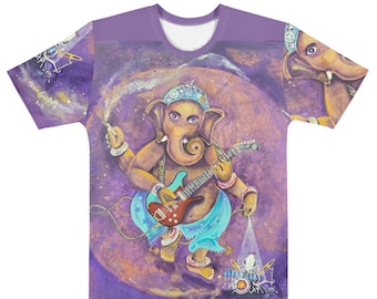 Ganesha, T-shirt, Crystal Grid, Sacred geometry, Chakras, tshirt, Graphic Tee, Artist, Festival Clothing, bamboo, yoga, Hippie, Boho, Unique