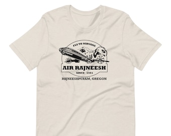 Air Rajneesh t-shirt, Rajneesh Shirt, Bhagwan, Osho, Shree Rajneesh, Cotton, Guru, Wild Wild Country, Osho tshirt, tshirt, Graphic Tee, Gift