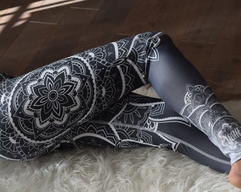 Mandala, Yoga Pants, Yoga Leggings, Leggings, Pole Dance, Printed Leggings, Aesthetic Clothing, Festival Clothing, Printed Leggings, Sexy