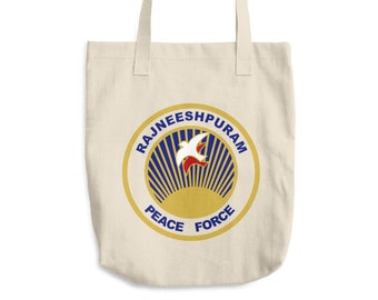 RajneeshPuram Bag, Tote Bag, shoulder bag, Rajneesh bag, Meditation Bag, shopping bag, canvas tote bag, reusable bag, Osho bag, tote bags