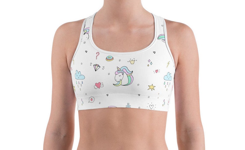 unicorn sports bra