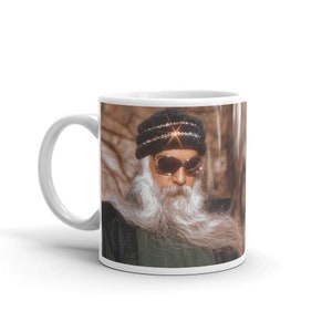 Rajneesh Mug, Coffee mug, Osho, Bhagwan, Osho Eyes, gift for friend, Coffee cup, Gift for her, funny mug, Vintage, Mug, Osho signature, image 2