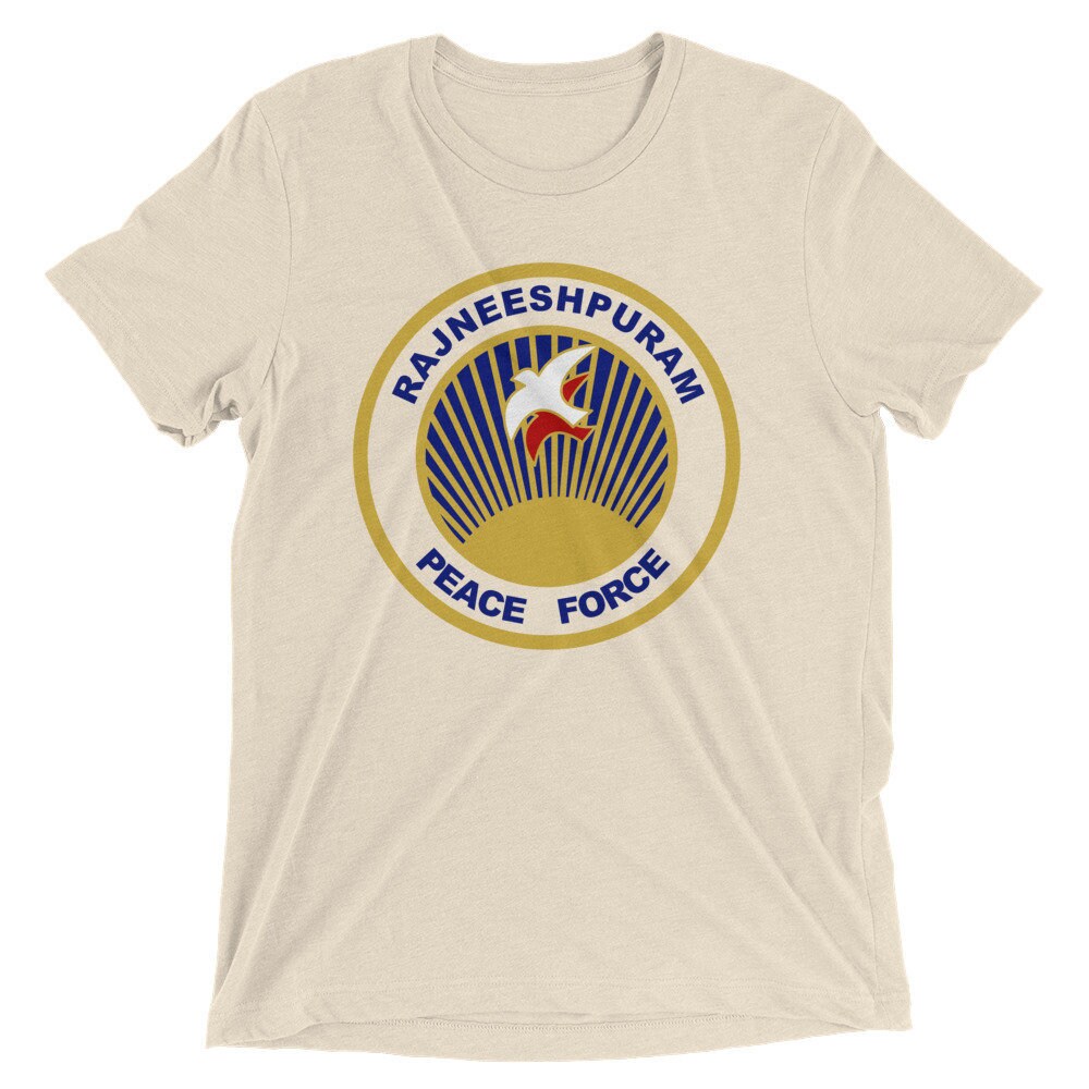 RajneeshPuram tshirt, Peace Force, Rajneesh , Osho, Bhagwan, RajneeshPuram, wild wild country, Bamboo, osho t-shirt, Graphic tee, Guru