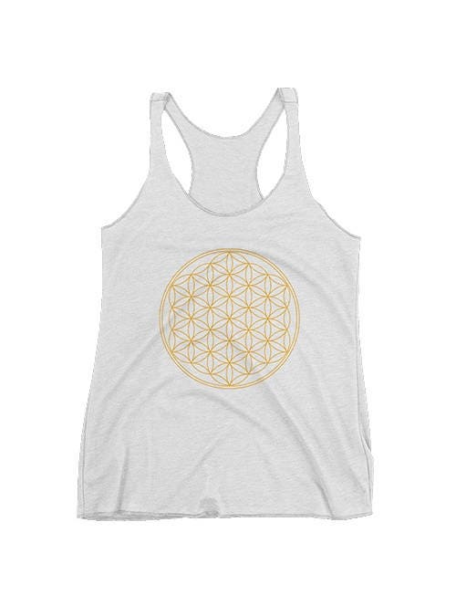 Flower of Life Tank Top Crystal Grid Sacred Geometry Yoga Etsy