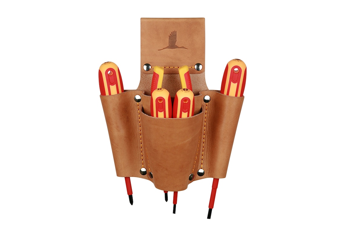 4pocket Leather Tool Holder Etsy