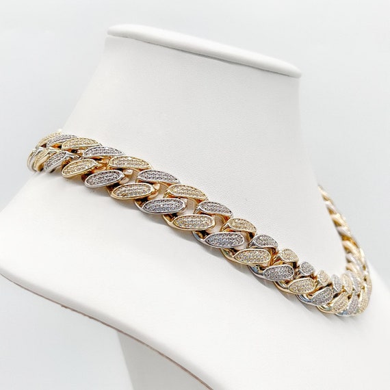 2 Tone Bust Down Miami Cuban Link 