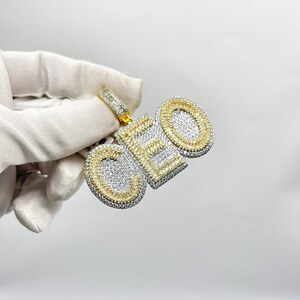 Icy CEO Baguette AAA Hip Hop Jewelry Pendant Handmade Best - Etsy
