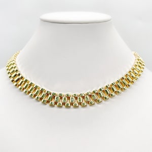 14mm 14K Gold Finish Presidential Link Chain / Necklace for 14mm 14K Gold Finish Presidential Link Chain / Necklace for