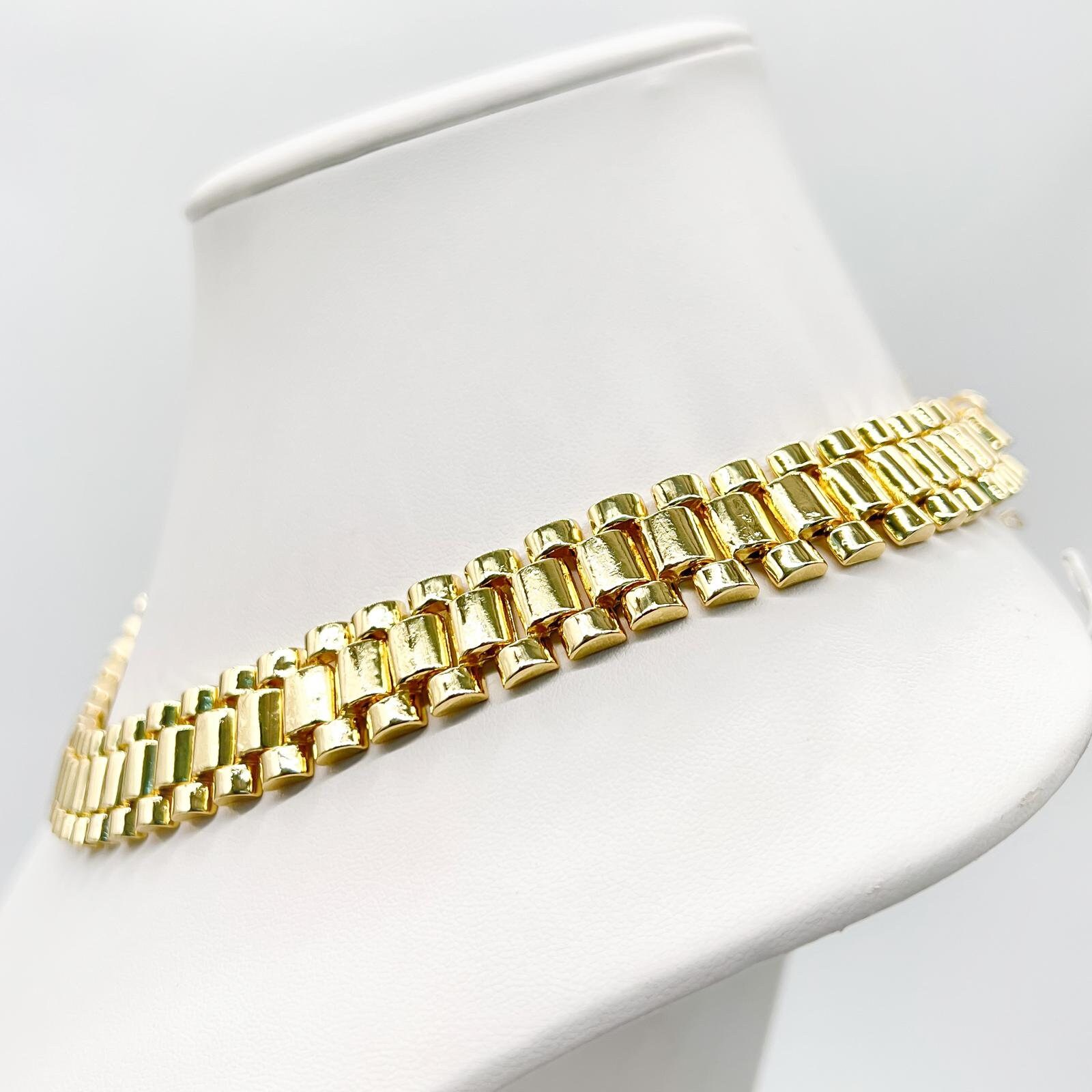 14mm 14K Gold Finish Presidential Link Chain / Necklace for 14mm 14K Gold Finish Presidential Link Chain / Necklace for