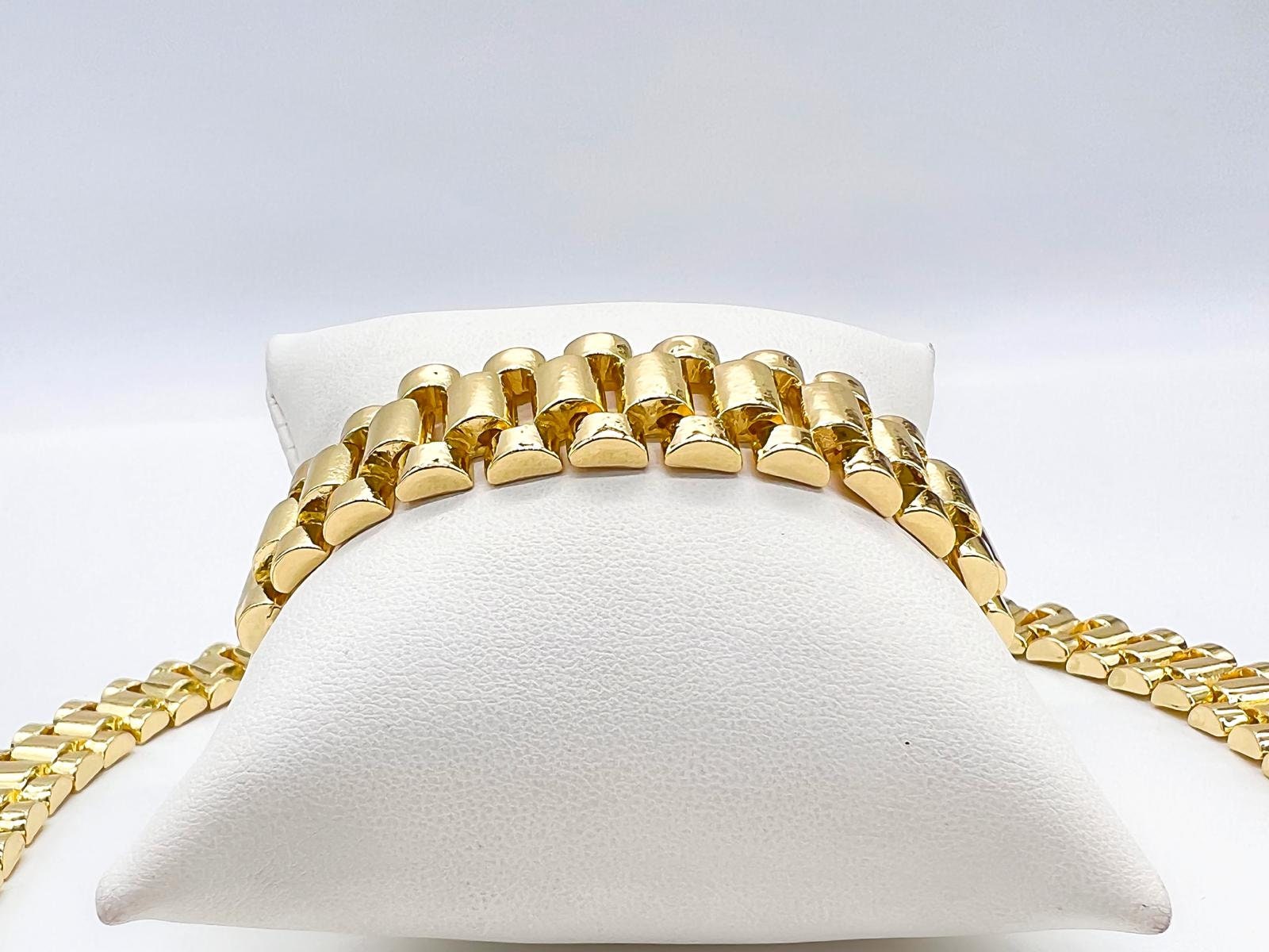 14mm 14K Gold Finish Presidential Link Chain / Necklace for 14mm 14K Gold Finish Presidential Link Chain / Necklace for