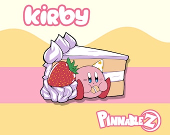 Kirby met cake-harde emaille pin