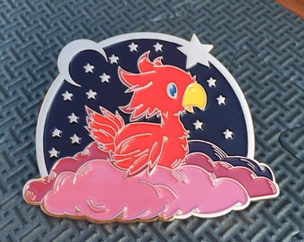 Chocobo on a Cloud - Soft Enamel Pin