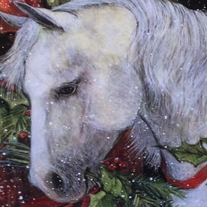 Majestic White Horse Wall Hanging