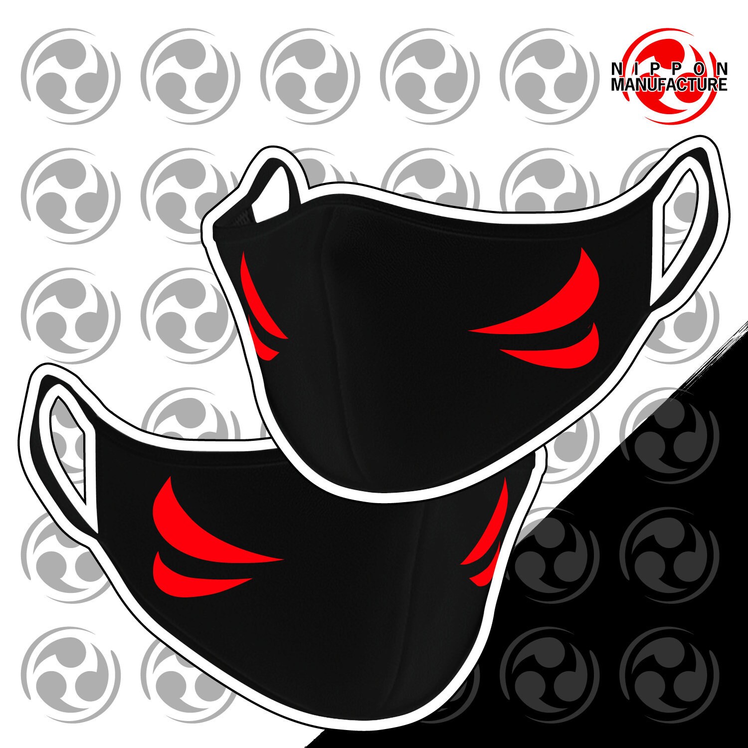 Kitsune Fox, Face Mask Cover - Unisex - Non Medical/COVID Mask - Japa…