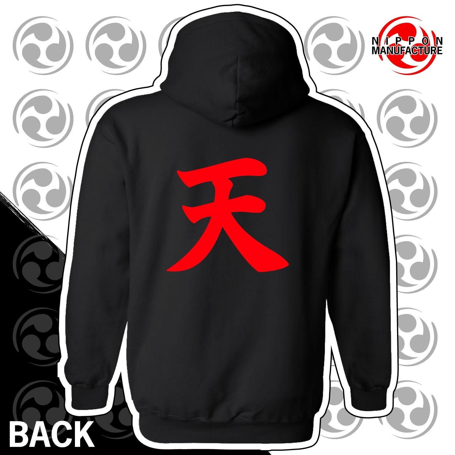 Sweatshirt Street Fighter Akuma - Produit Officiel Licence Capcom, Coupe Classique, Col Tissé, 241 G