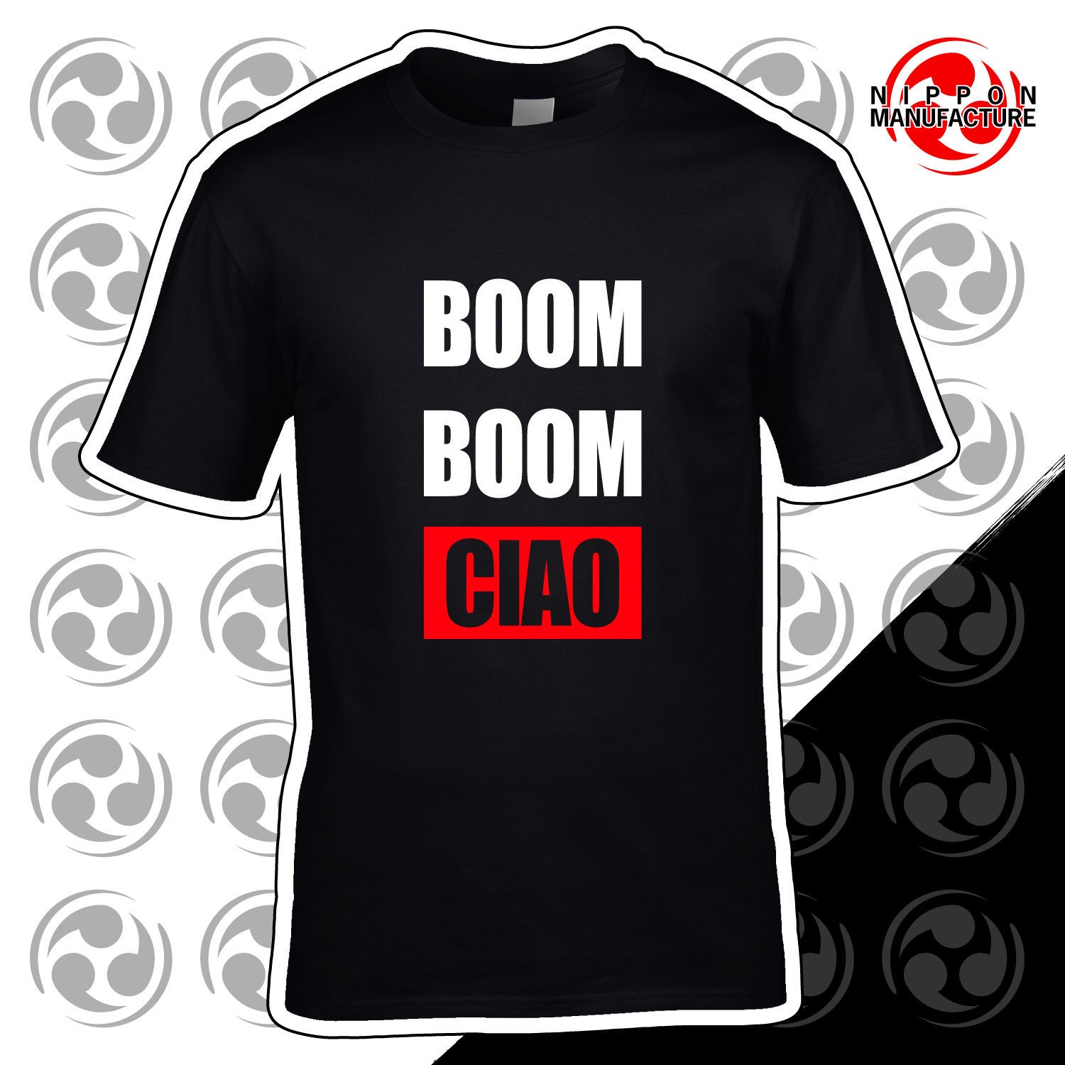 Boom Boom Ciao T Shirt Money Heist Tv Series Mens And Etsy