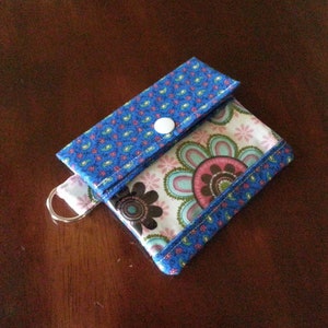 Billetera pequeña para tarjetas de crédito ~ Bolsillo frontal transparente ~ Billetera pequeña ~ Billetera transparente ~ Billetera para mujeres ~ Regalo para mujeres ~ Billetera de algodón