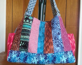 Patchwork tote bag | Etsy