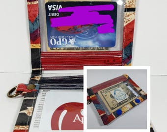 Small Transparent Wallet ~ Clear Wallet ~ ID Card Wallet ~ Coin Purse ~ Credit Card Wallet