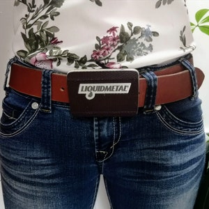 Ski Belt Buckles - Made out of old skis, belt not included.