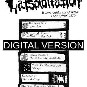 Digital Version - Catsploitation™: A Zine Celebrating Horror Fans & Their Cats