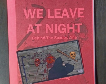 We Leave At Night Sticker and Zine