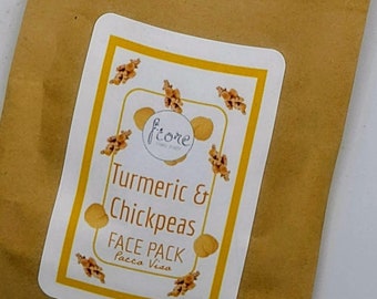 Natural Organic Turmeric and Chickpea face mask, Vegan face mask, Natural and Organic, Eco-friendly Skincare Scrub