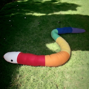 Giant Snake Plush, Handmade Fleece Toy