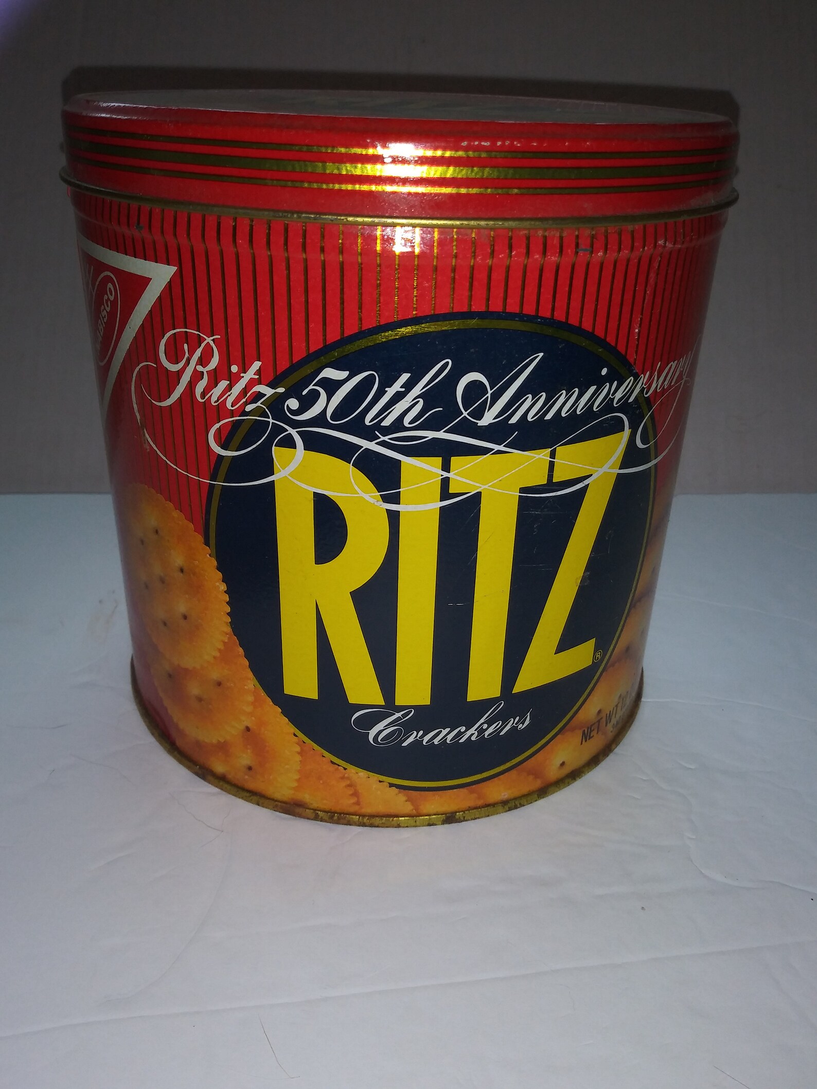 Vintage Ritz Cracker 50th Anniversary Cracker Tin 1984 Etsy
