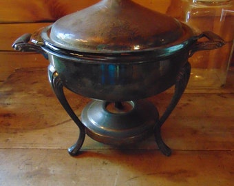 Plato de frotamiento de plata vintage