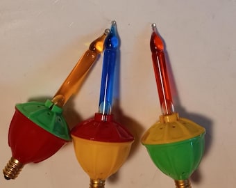 3 luces de burbuja de repuesto, azul, dorada y roja