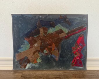コラージュ絵画