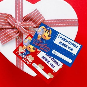 Valentine Day Gift Tag | Safety Sheriff Labrador Gift tags| Gift Tag, Birthday tag, School tag | Digital Print