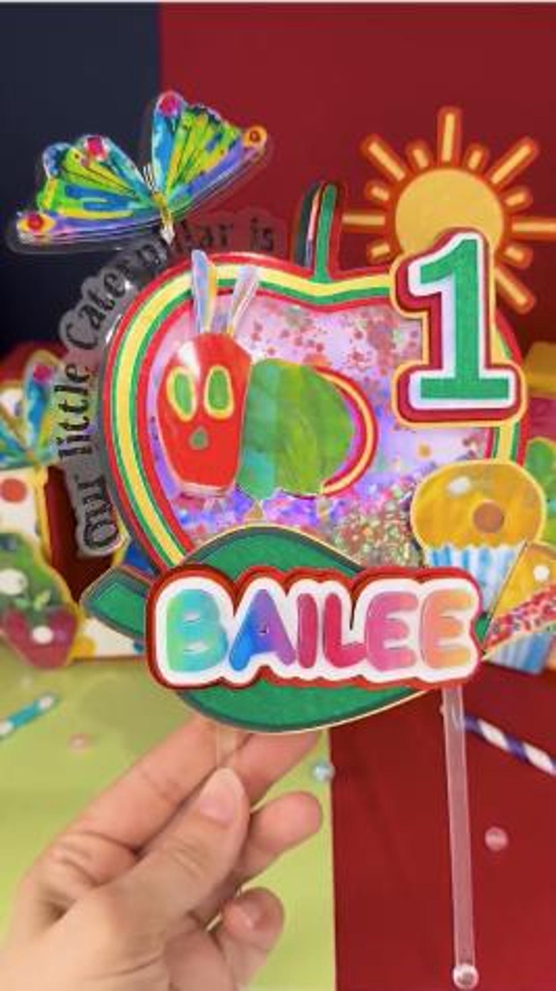 The Very Hungry Caterpillar Packages | Birthday Cake Decor | Bundle ...