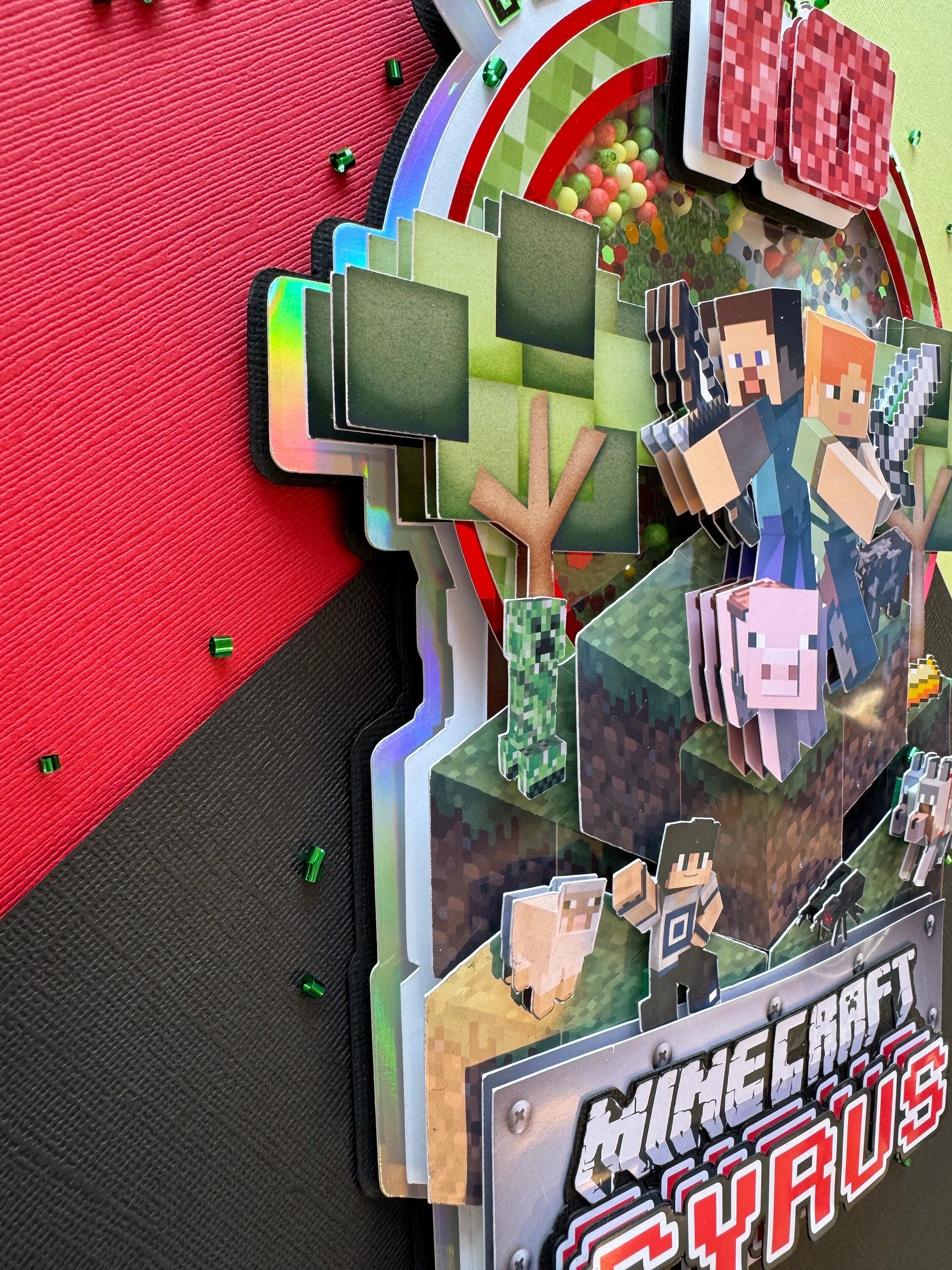 Customizable 3D Effect Cake Topper