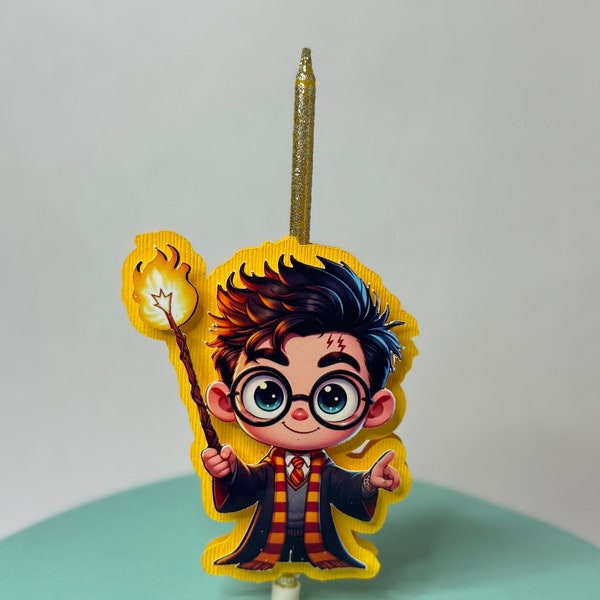 Harry Potter Birthday Candle | Personalized Birthday Candle |Themed Birthday Candle