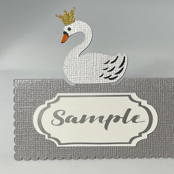 Swan Place Cards Etsy